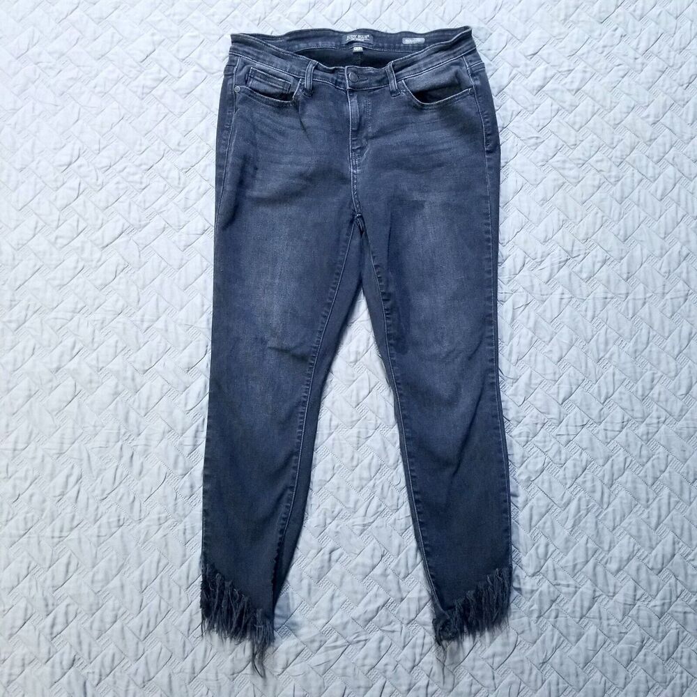Judy Blue Jeans Womens 13/31 Black Skinny Fit Dark Wash Denim JB82197BK